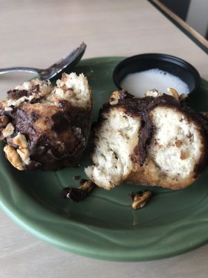 Chocolate pecan donut at Senor Veggie in San Antonio