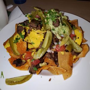 Carne asada nachos at Senor Veggie in San Antonio