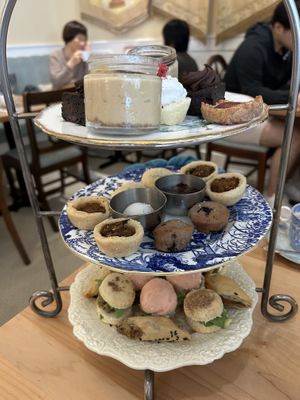 Tiers: Sweets, savory, and scones   at The Secret Garden Tea Company in Vancouver