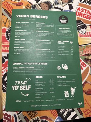 Vegan menu   at Bastard Burgers - Hötorget in Stockholm