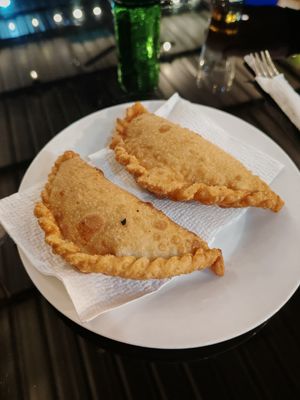 Empanadas at Restaurante Lucky in San Cristobal