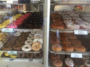 ALL THESE VEGAN DONUTS at The Donuttery in Huntington Beach