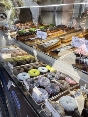 vegan donuts (food truck at a vegan event in San Diego)   at The Donuttery in Huntington Beach