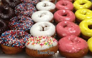 There's no milk, eggs, or animal products added to the ingredient list, nonetheless, still packs quite the punch in flavor and deliciousness!  at The Donuttery in Huntington Beach