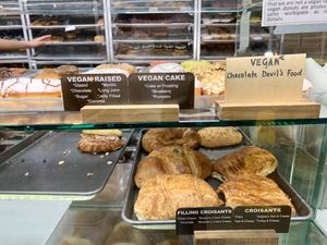 Top section shows vegan options  at The Donuttery in Huntington Beach