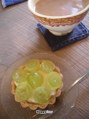 Grape tart (very small). at Hitoto in Tokyo