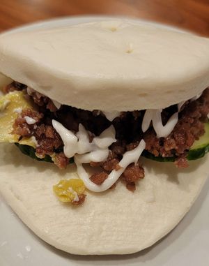 Vegan Bun, vegan mayo and beyond. at Yume Ramen Bar in Peachtree City in Peachtree City