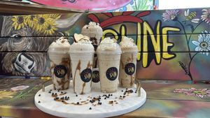 Plant based protein holiday shakes.  at Shine Nutrition in Caldwell