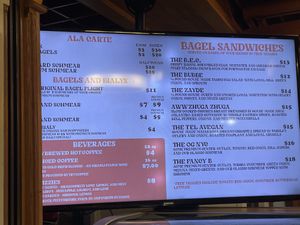 menu  at Tali's Bagels & Schmear in Honolulu