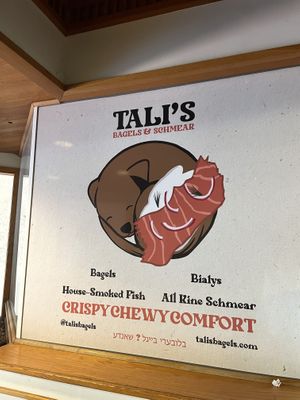 super cute logo!  at Tali's Bagels & Schmear in Honolulu