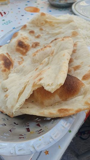 Vegan naan at Aditya Indian Restaurant in St Pauls Bay