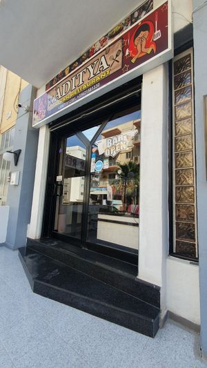 Entrance at Aditya Indian Restaurant in St Pauls Bay