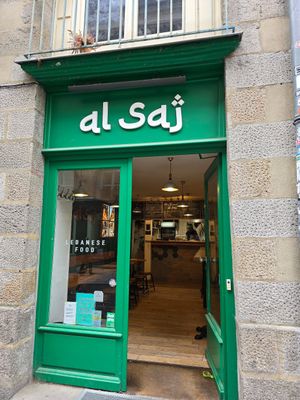 Front and entrance at Al-saj in Rennes
