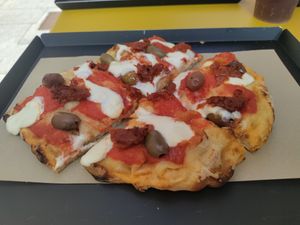 Gooey mozzarella! at Masa Plant Based in Bergamo