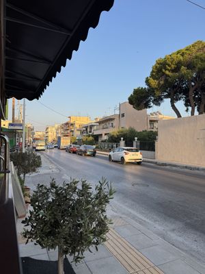 View from table by the window   at Salvatore in Rhodes