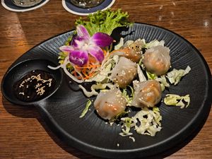 Dumplings mit Gemüse at Vivien Restaurant in Taufkirchen