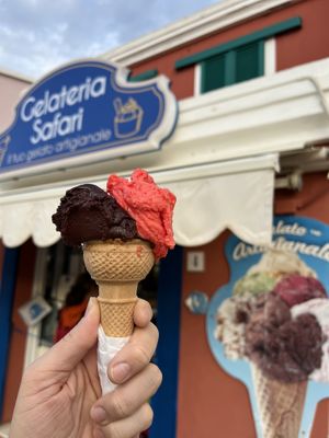   at Gelateria Safari in Stintino