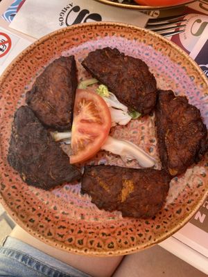 Onion bhaji  at Amigos Malaga Centro in Malaga