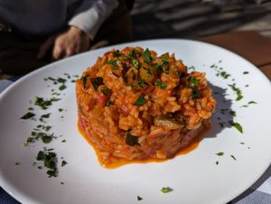 Veganer Gemüse Reis at Gasthaus Zum Bayerischen Löwen in Bichl