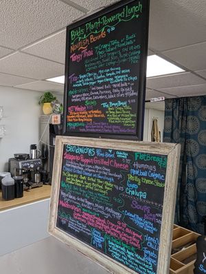 Menu at Buds' Elixirs - Maybe closed in Washington