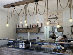 Shop counter at PinsinoGiusto - San Teodoro in San Teodoro