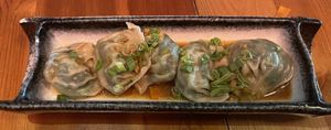 Jade dumplings 🥟   at Cloud Pine Tea + Culture in Milwaukie