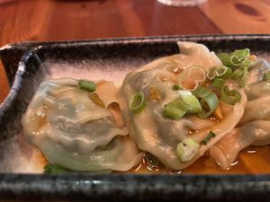 Jade dumplings 🥟   at Cloud Pine Tea + Culture in Milwaukie
