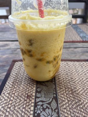 Mango passion fruit smoothiee  at Coco Home Bar And Restaurant in Nong Khiaw