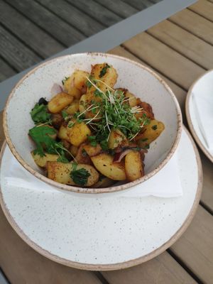 Bratkartoffeln at Holyharbour in Heiligenhafen