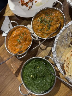 Butter Tofu, chana masala, Spinat  at Bombay Talkies in Kuala Lumpur