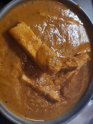 Tofu kerala chilli. Really tasty, very spicy, tofu was cooked well - reminiscent of paneer. It was a bit too sweet for me though at Ashoka - Ashton Lane in Glasgow