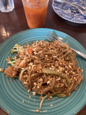 vegan pad thai   at Hot Basil Thai Eatery in West Hartford