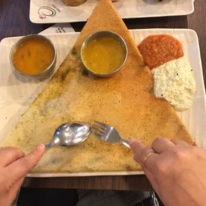 mint masala thosai at Ananda Bhavan - Changi Expo in East Singapore