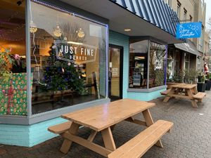 Storefront   at Just Fine Donuts in Alexandria