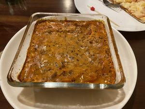 Lasagna was a bit different, but good  at Vegan Taipei in Taipei