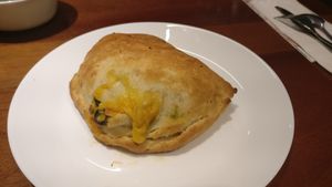 Calzone (folded pizza) at Vegan Taipei in Taipei