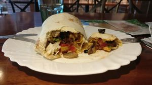Vegan burrito at Vegan Taipei in Taipei