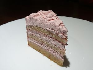 Delicious - strawberry mousse cake at Vegan Taipei in Taipei