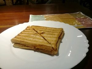 Cheese&meat panini at Vegan Taipei in Taipei