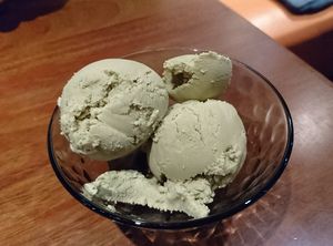 Delicious pistachio ice-cream at Vegan Taipei in Taipei