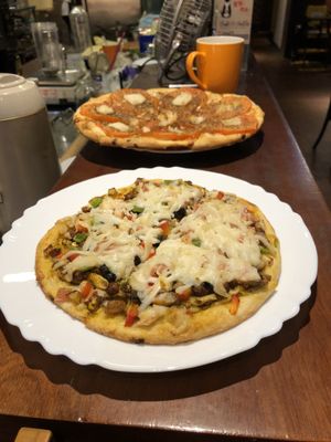 Spicy “beef” pizza  at Vegan Taipei in Taipei