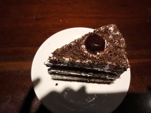 Black forest cake - SO SO GOOD!!!!!!!!! at Vegan Taipei in Taipei