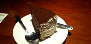 Dilicious Chocolate Cake! at Vegan Taipei in Taipei