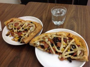 pizza at Vegan Taipei in Taipei