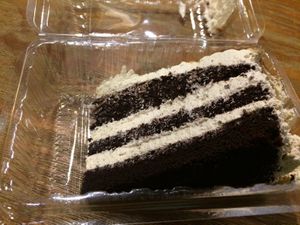 Chocolate butterscotch cake at Vegan Taipei in Taipei