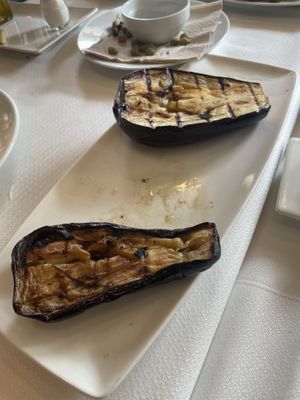 Alberginies a la parrilla  at Cal Taiet in Barcelona