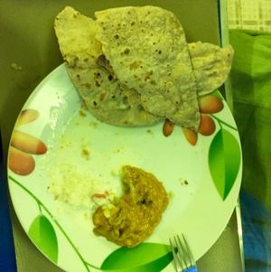 egg plant curry. spicy spicy spicy  at Nisha Restaurant in Luang Prabang