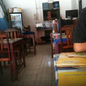 inside the restaurant at Nisha Restaurant in Luang Prabang