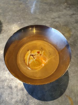 Vegan Affogato: Espresso served with vegan vanilla ice cream at The Botanist in Alderley Edge