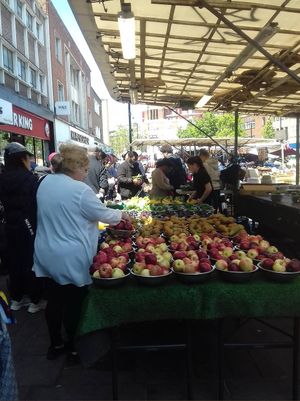 £1 a bowl at Lewisham Open Market in South East London